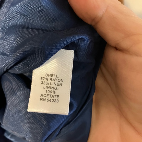 $140 Banana Republic sleeveless rayon/linen sheath dress Exquisite colors Sz 0 2 - Picture 3 of 10